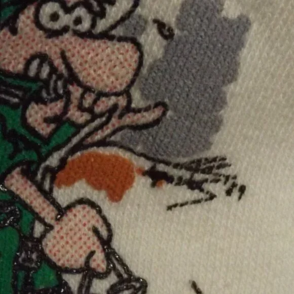 GERMAN Novelty/Souvenir Sweatshirt, L, White, Last one turn off the lights, 1989 - Picture 9 of 14